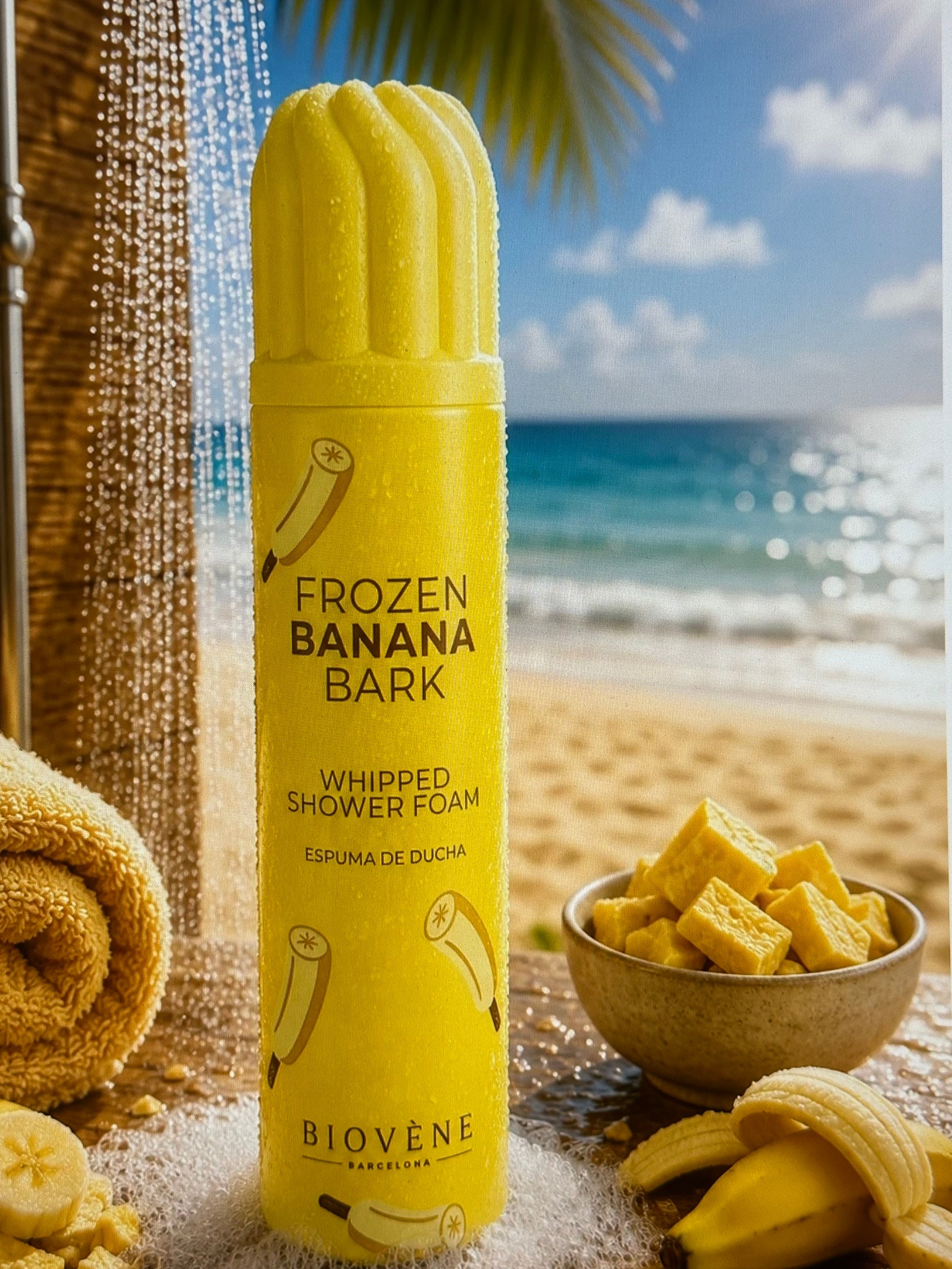 Mousse de douche fouettée Banane