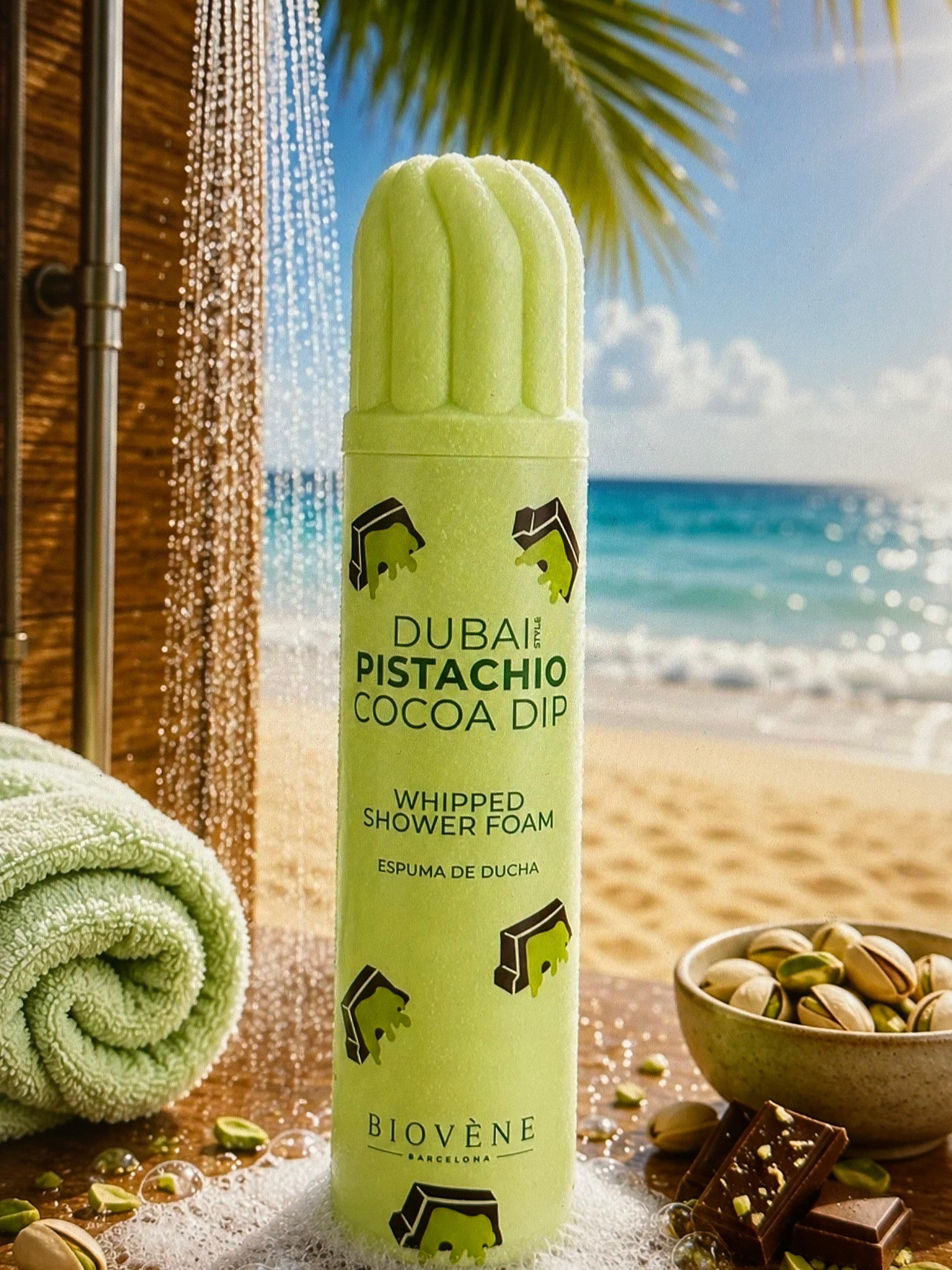 Mousse de douche Dubai Pistachio cocoa